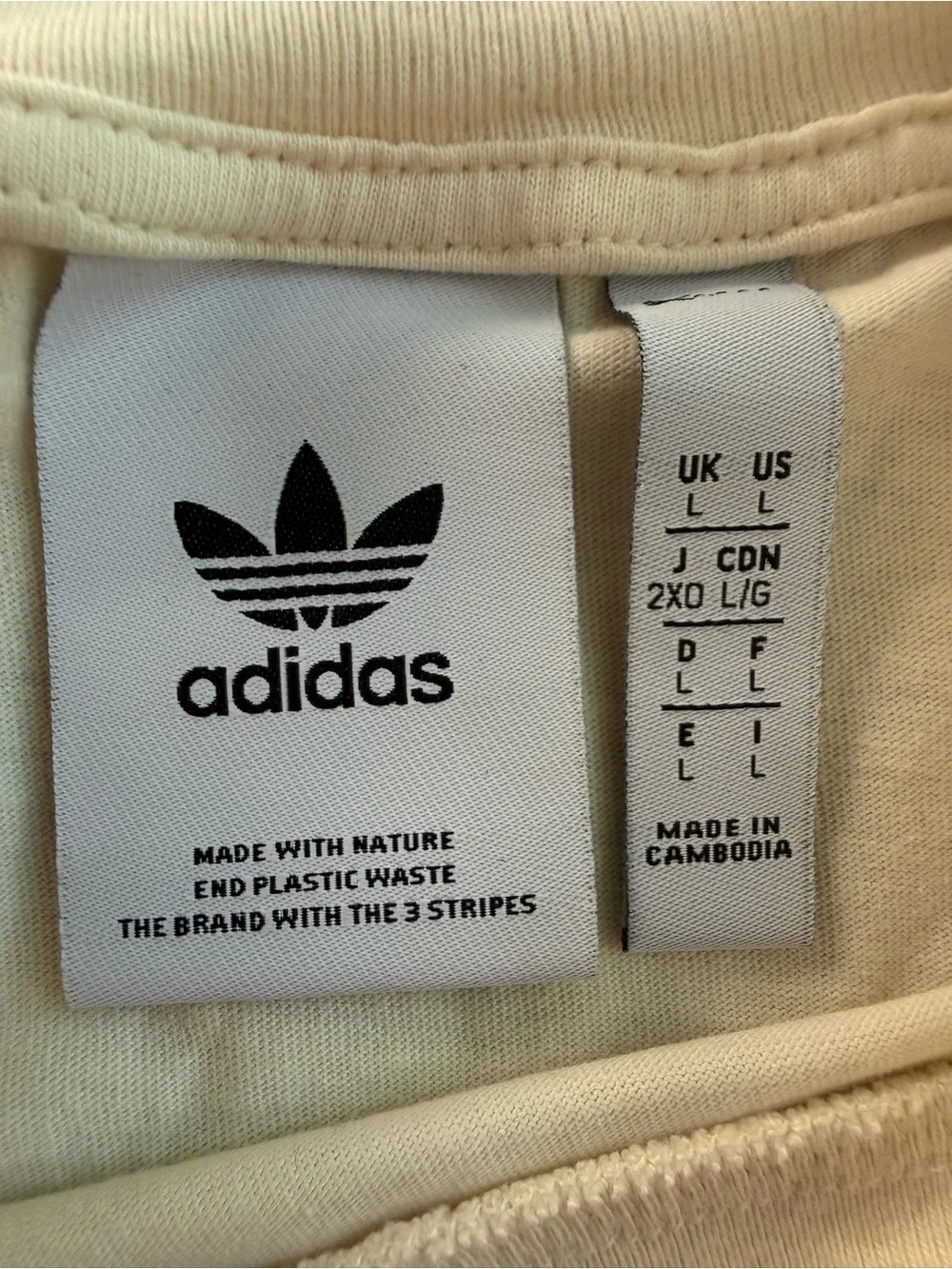 Adidas Friends of Nature Club T-Shirt Streetwear Men’s Large Organic Cotton